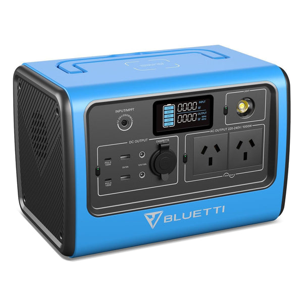 BLUETTI EB70 Portable Power Station 800W 716Wh LiFePo4 Battery with AU plug for Camping Outdoor Home Off-grid Blue - John Cootes