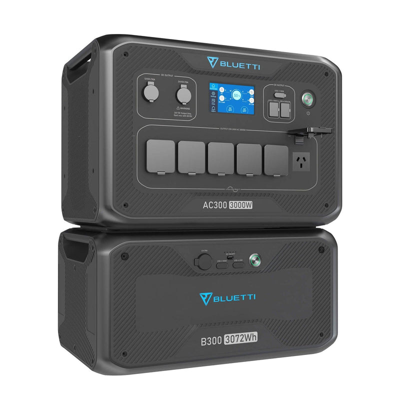 BLUETTI Expandable Power Station AC300 and B300 External Battery Module, 3072Wh LiFePO4 Battery Backup w/ 6 3000W AC Outlets(6000W Peak), Solar Generator For Home Backup, Vanlife, Emergency - John Cootes