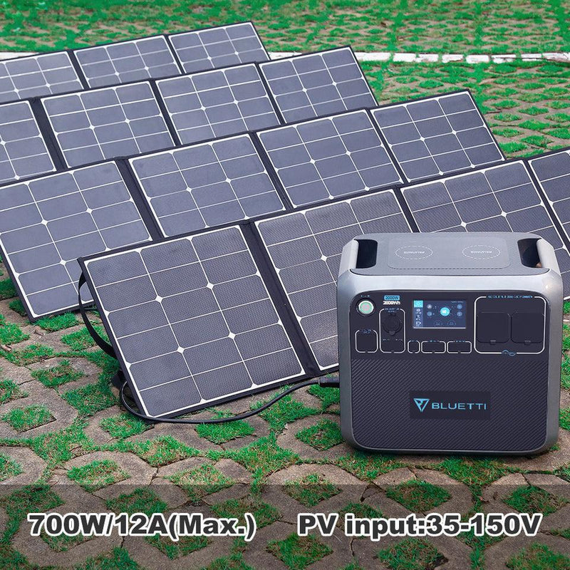 Bluetti Portable Power Station AC200P 2000WH 2000W Solar Genrator for Van Home Emergency Outdoor Camping Explore - Black - John Cootes