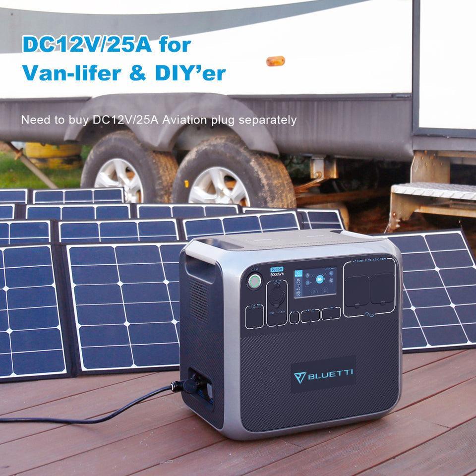 Bluetti Portable Power Station AC200P 2000WH 2000W Solar Genrator for Van Home Emergency Outdoor Camping Explore - Black - John Cootes