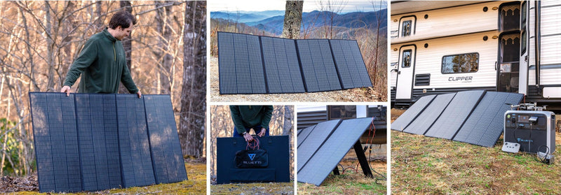 BLUETTI PV350 350W Solar Panel for AC200P/AC200MAX/AC300/EP500 Solar Generator Portable Power Station, Foldable Solar Power Backup, Off-Grid Supplies for Outdoor Camping, Power Failure, Road Trip - John Cootes