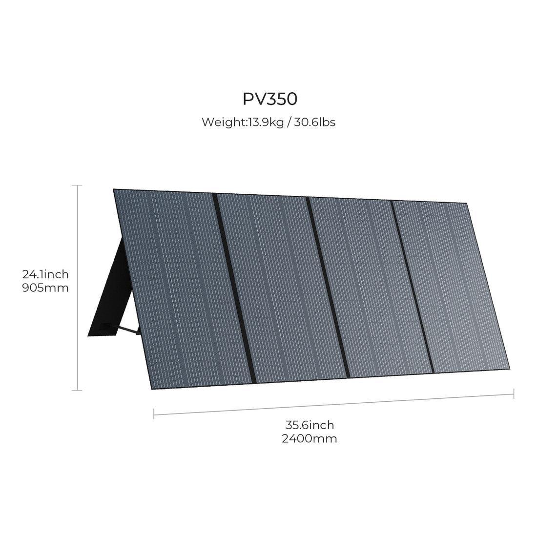 BLUETTI PV350 350W Solar Panel for AC200P/AC200MAX/AC300/EP500 Solar Generator Portable Power Station, Foldable Solar Power Backup, Off-Grid Supplies for Outdoor Camping, Power Failure, Road Trip - John Cootes