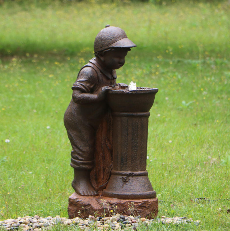 Boy at Water Fountain - John Cootes