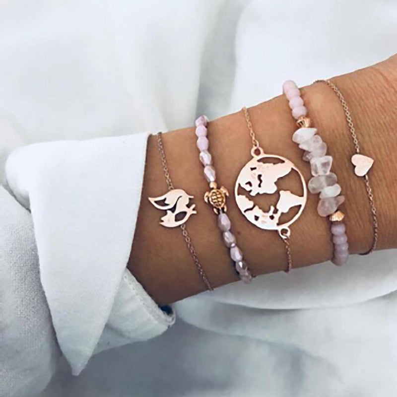 Bracelet Set-Rose Gold Earth - John Cootes