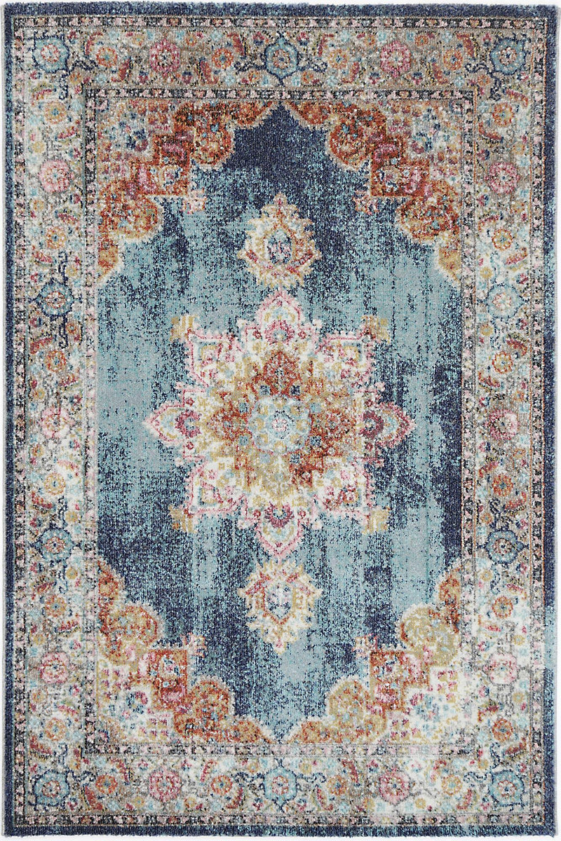 Brentwood Transitional Navy Rug 160x160cm - John Cootes