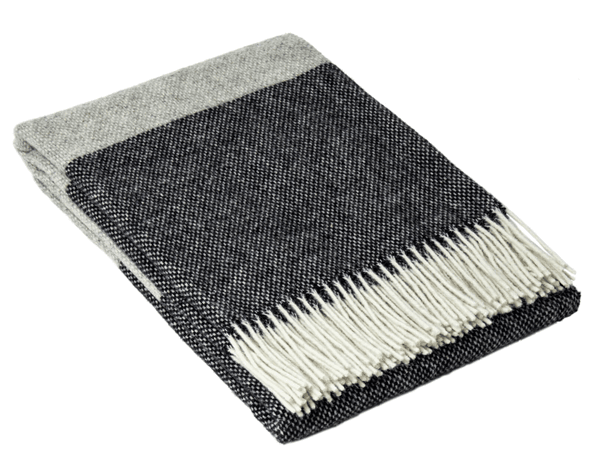 Brighton Throw - 100% NZ Wool - Monochrome - John Cootes