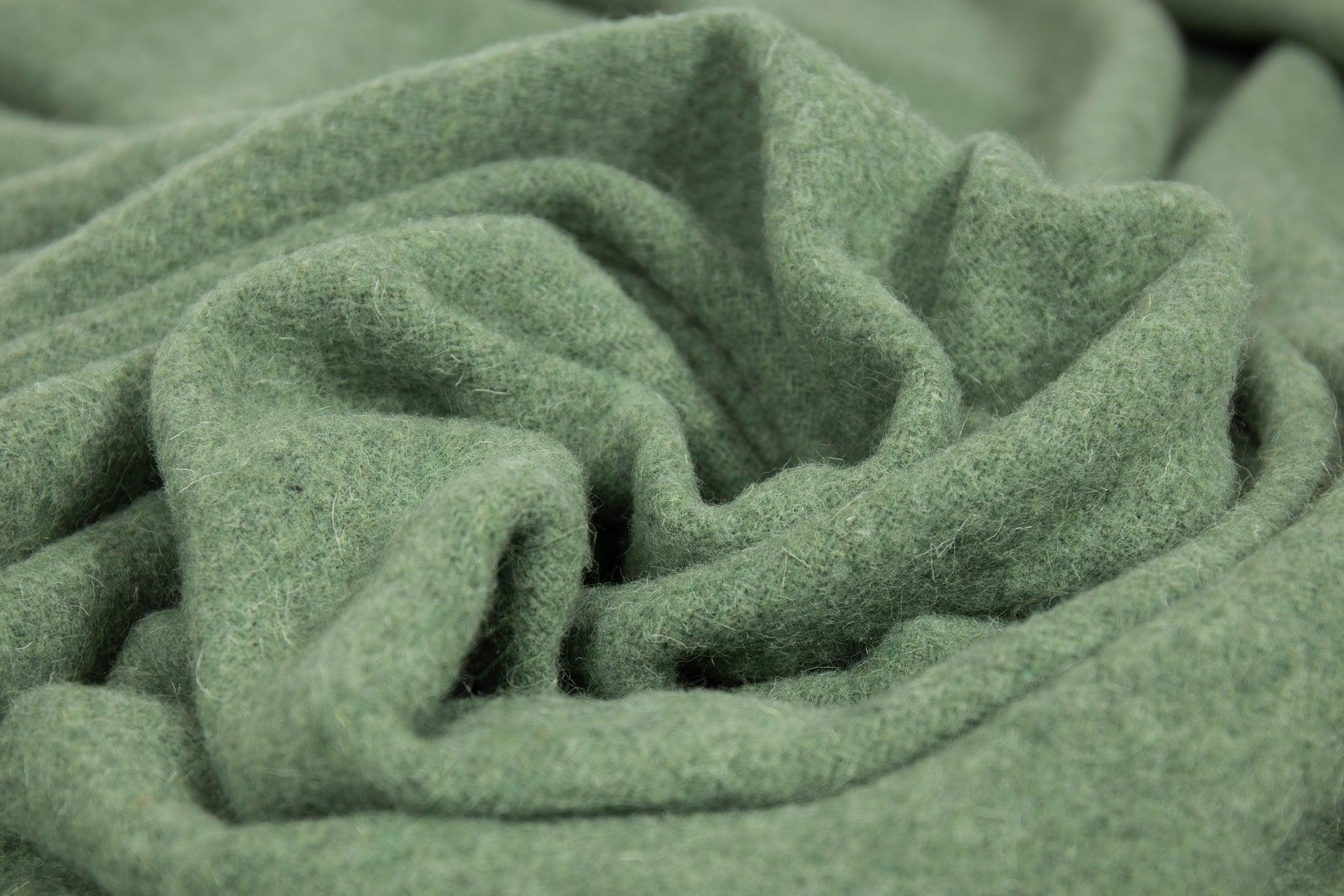 Brighton Throw - 100% NZ Wool - Sage - John Cootes