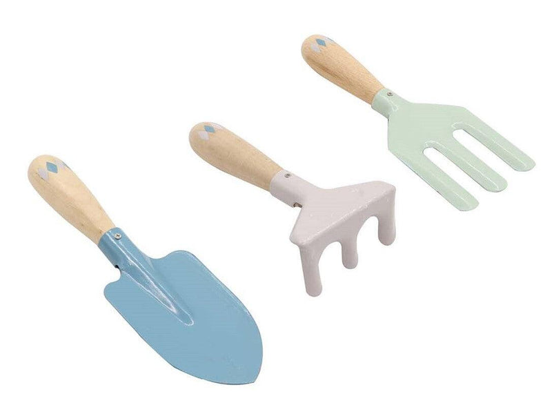 CALM & BREEZY KIDS GARDEN TOOL 3PCS SET BLUE - John Cootes