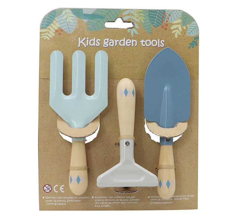 CALM & BREEZY KIDS GARDEN TOOL 3PCS SET BLUE - John Cootes