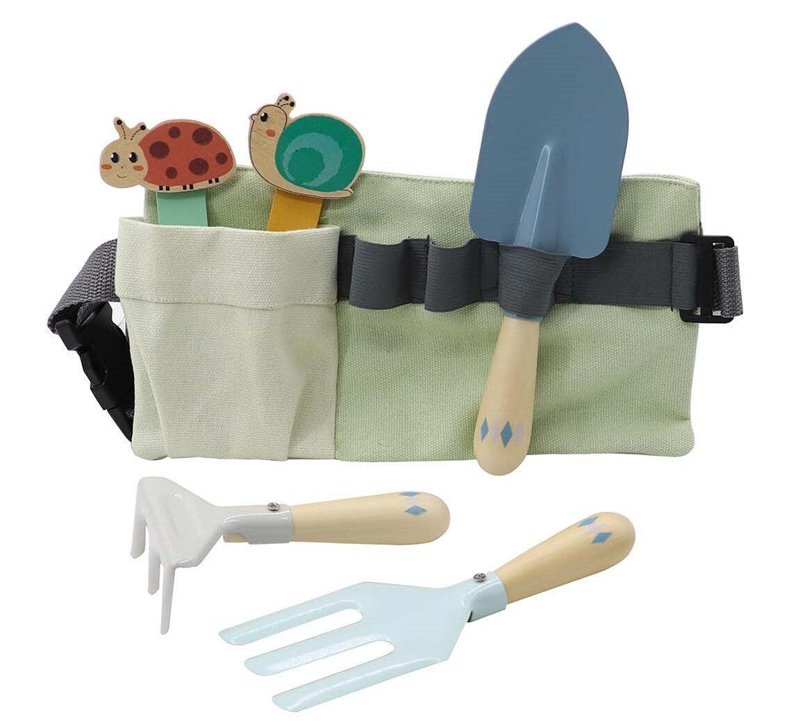 CALM & BREEZY KIDS GARDEN TOOL BELT BLUE - John Cootes