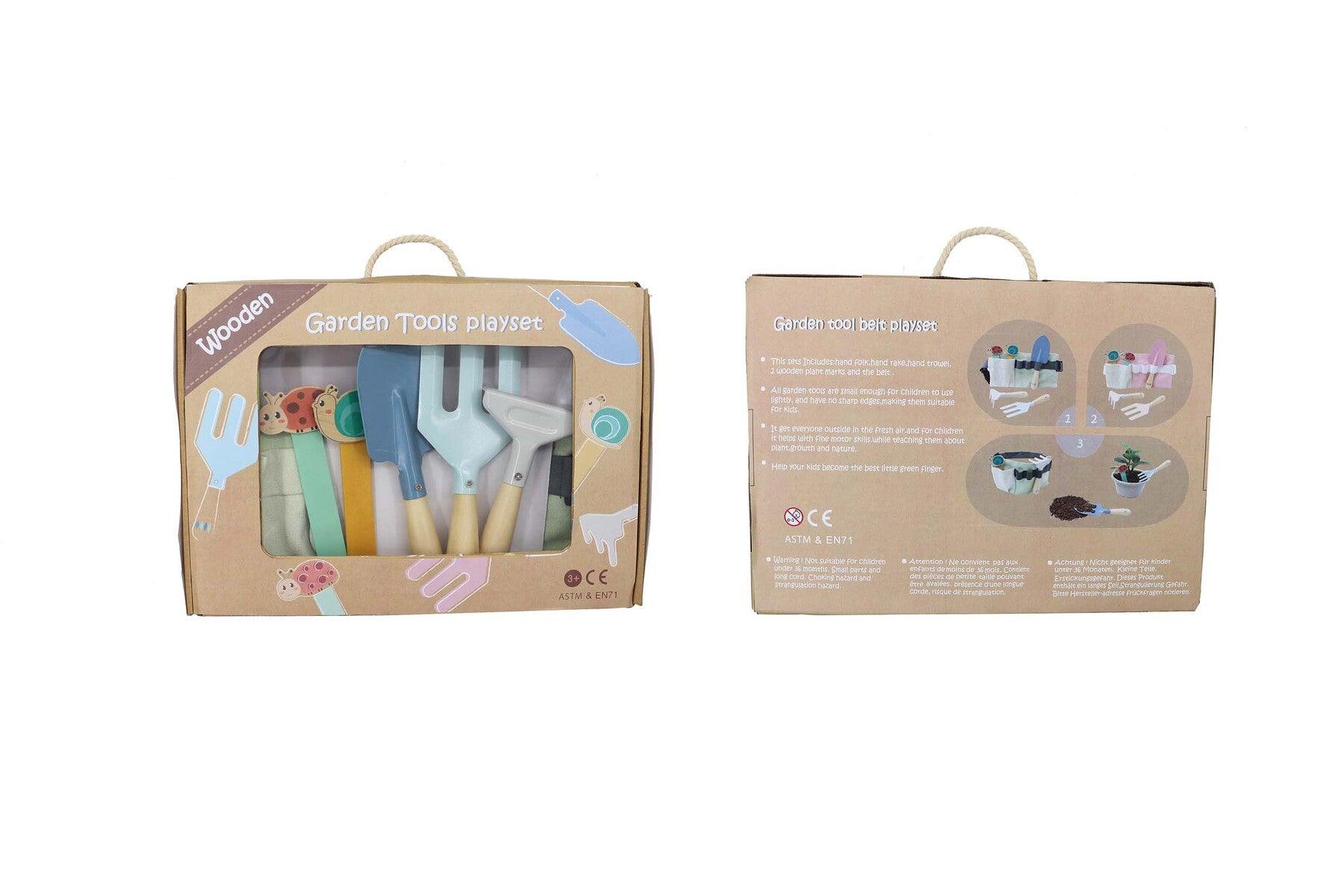 CALM & BREEZY KIDS GARDEN TOOL BELT BLUE - John Cootes