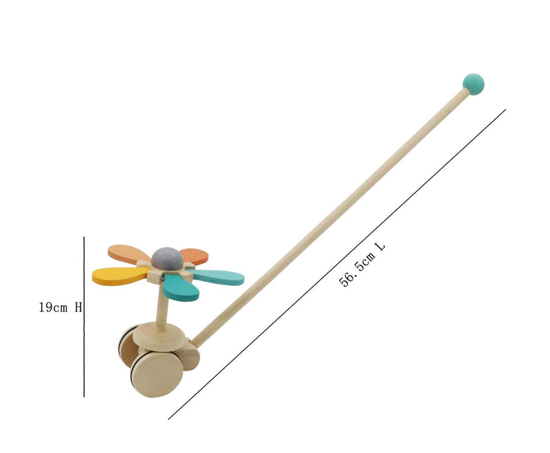 CALM & BREEZY PUSH ALONG SPINNING FLOWER - John Cootes