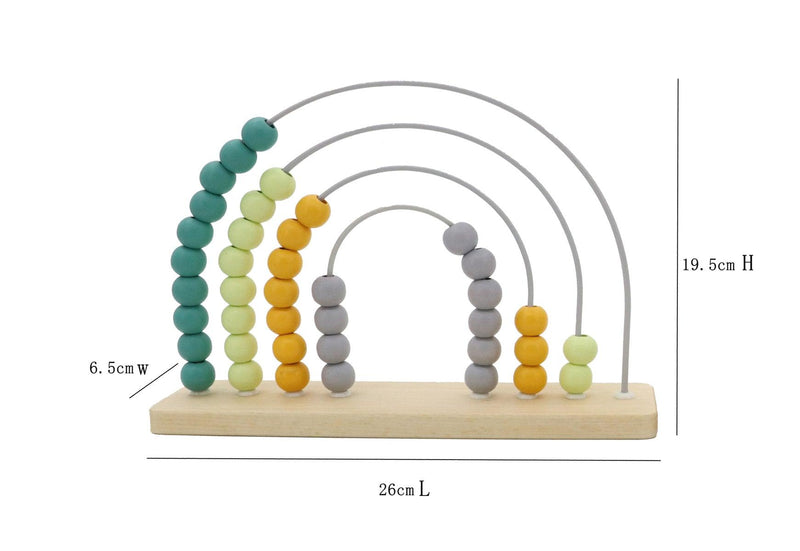 CALM & BREEZY RAINBOW ABACUS OLIVE - John Cootes