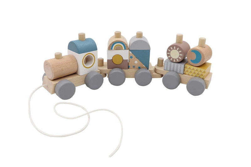 CALM & BREEZY STACKING BLOCK TRAIN - John Cootes