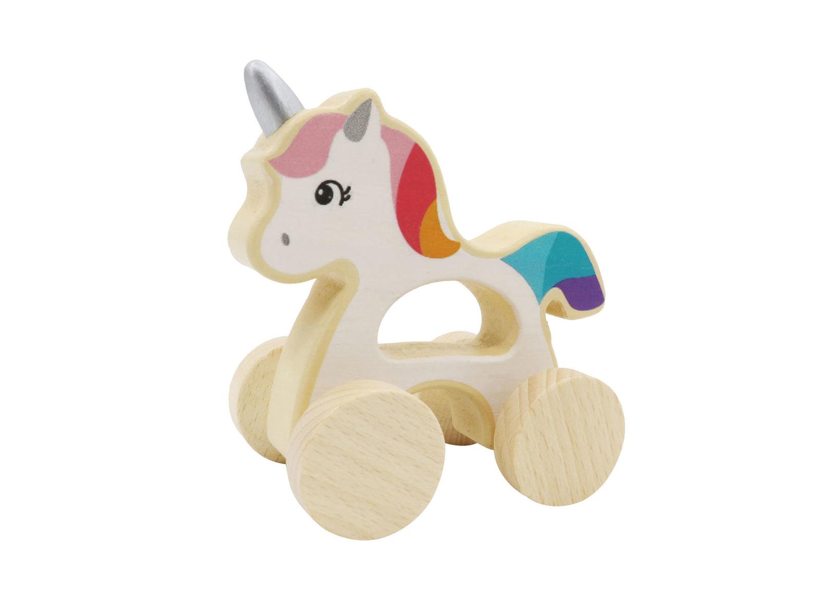 CALM & BREEZY WOODEN UNICORN CAR - John Cootes