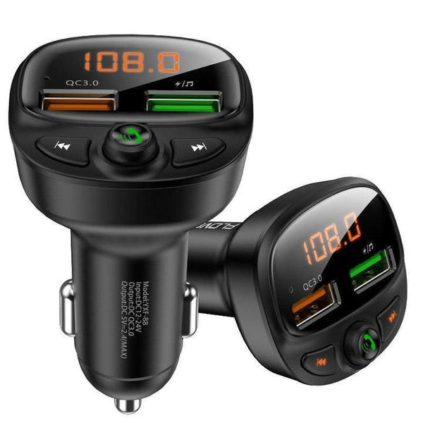 Car Bluetooth FM Mp3 Transmitter USB Phone Quick Charger - John Cootes