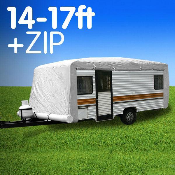 Caravan Cover with zip 14-17 ft - John Cootes