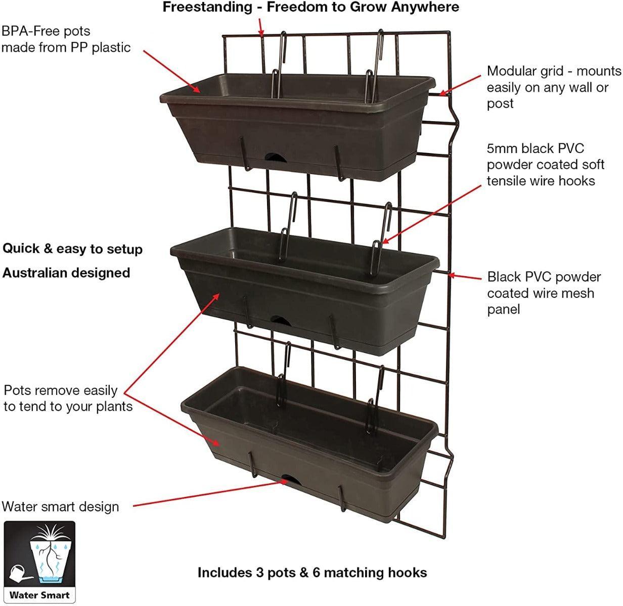 CARLA GARDEN Vertical Garden Wall Kit - John Cootes