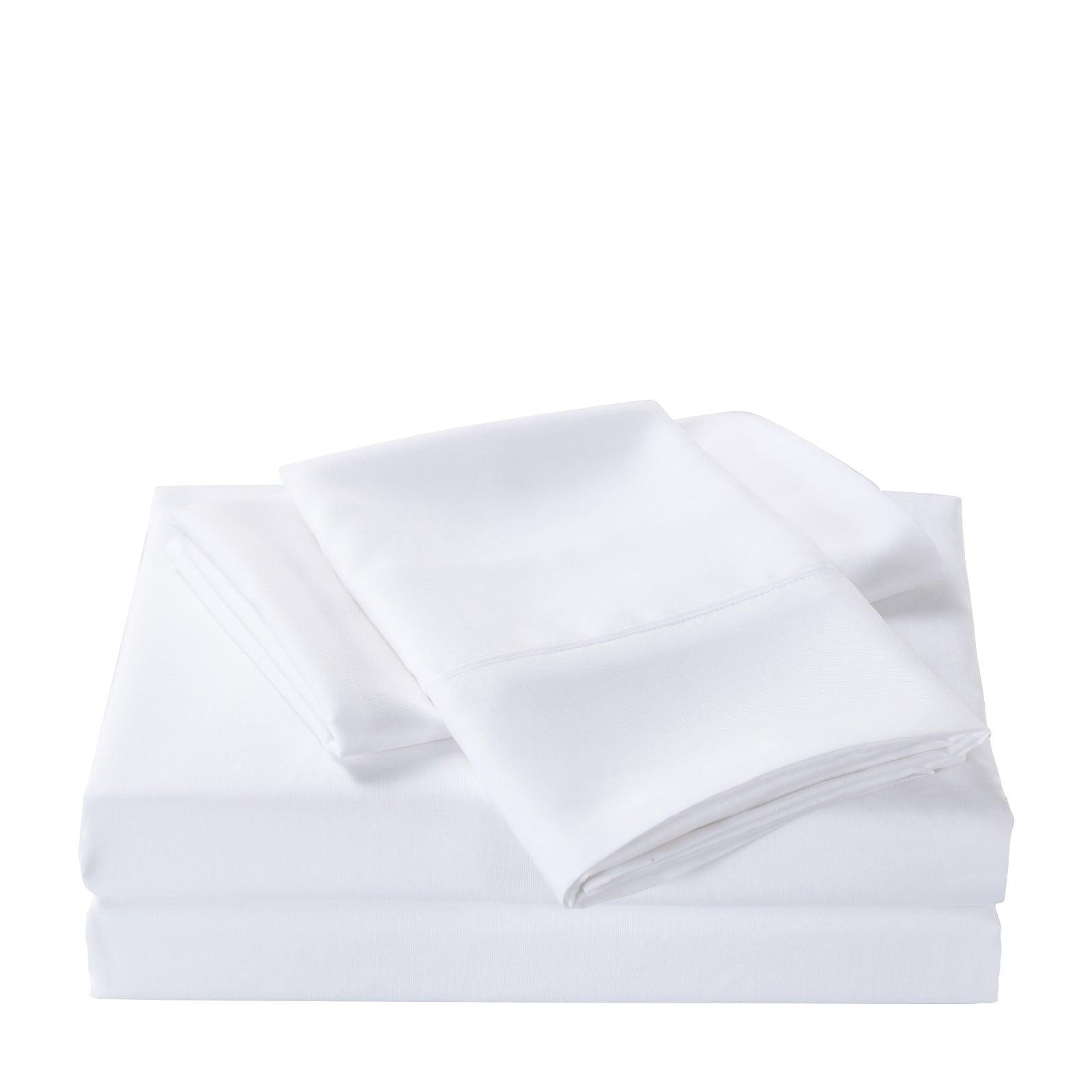 Casa Decor 2000 Thread Count Bamboo Cooling Sheet Set Ultra Soft Bedding - Double - White - John Cootes