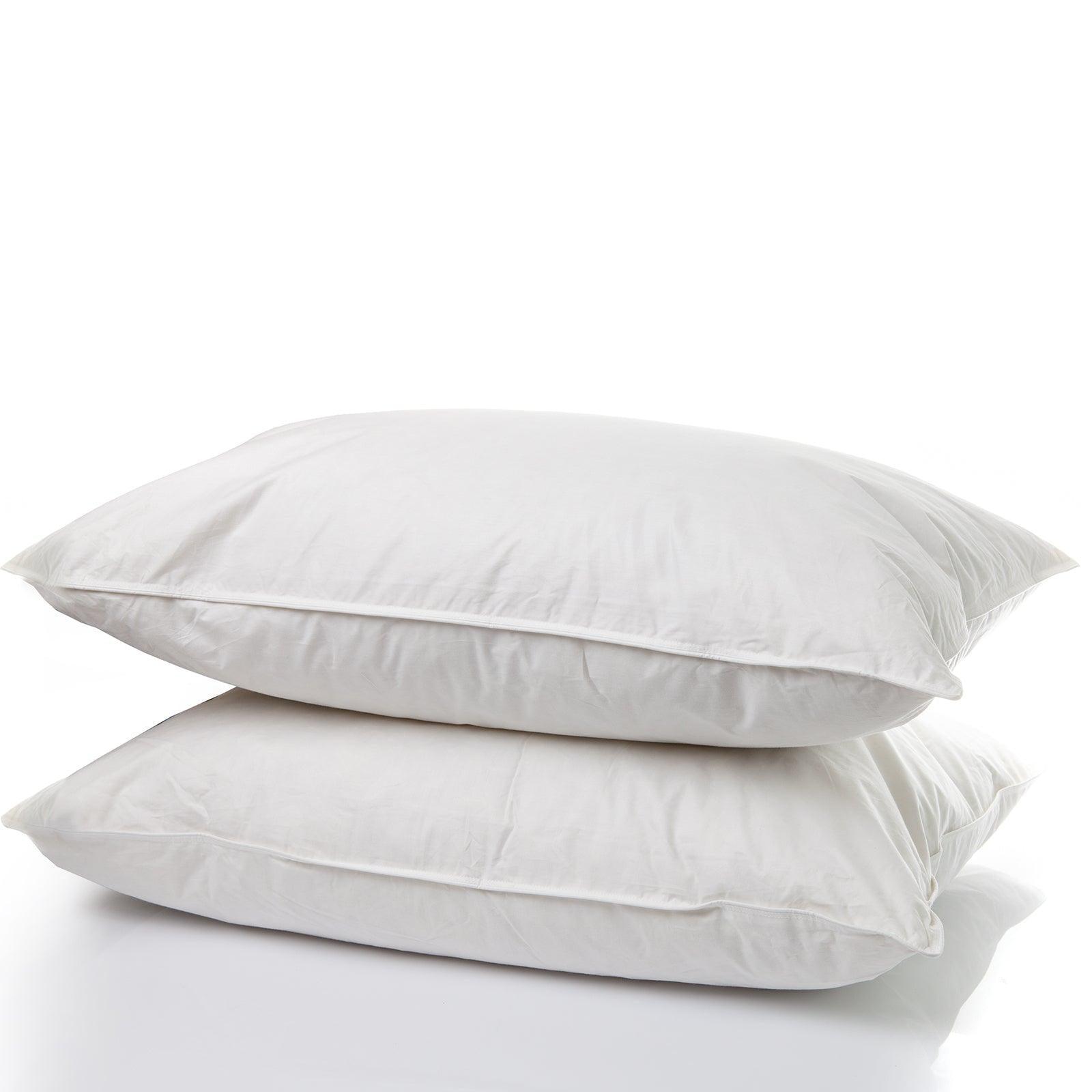 Casa Decor 50% Duck Feather 50% Down Pillow Cotton Cover 1000GSM Twin Pack - John Cootes