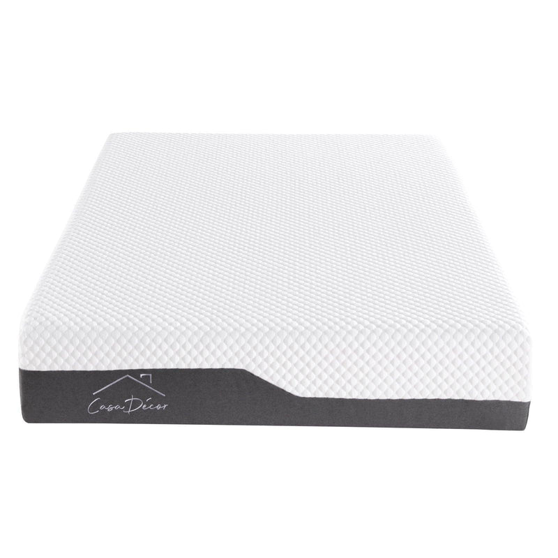 Casa Decor Memory Foam Luxe Hybrid Mattress Cool Gel 25cm Depth Medium Firm - Single - White Charcoal Grey - John Cootes