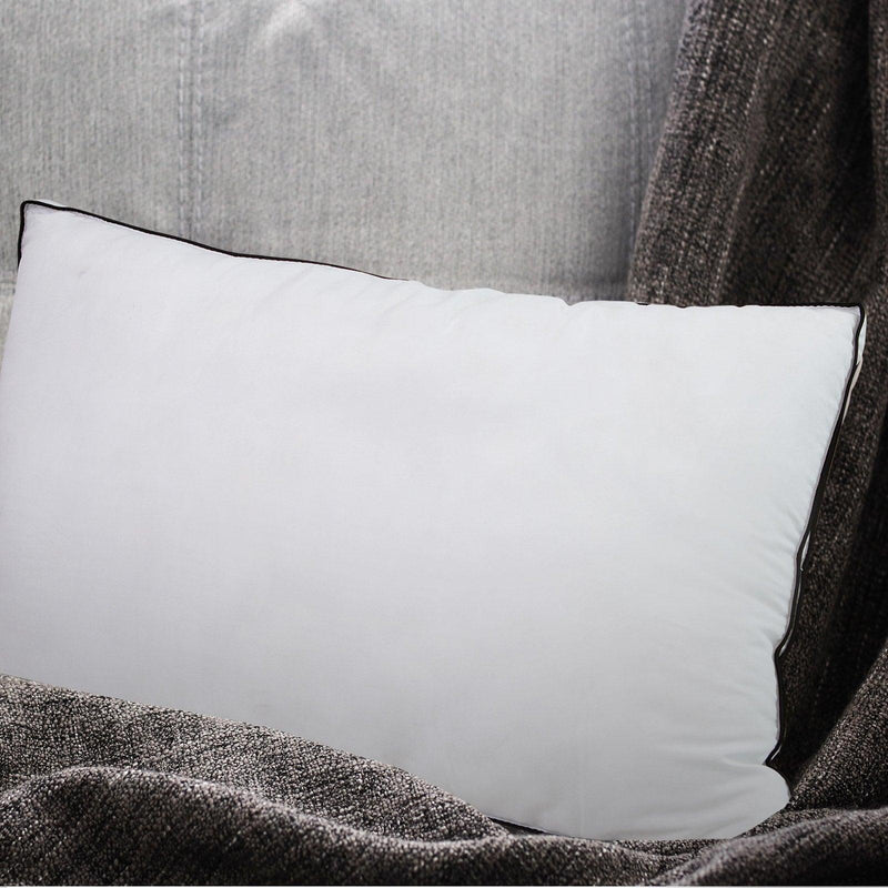 Casa Decor Silk Blend Pillow Hypoallergenic Gusset Cotton Cover Twin Pack - John Cootes