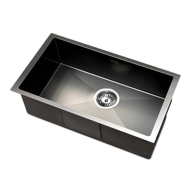 Cefito 30cm x 45cm Stainless Steel Kitchen Sink Under/Top/Flush Mount Black - John Cootes