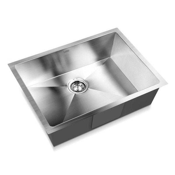 Cefito 60cm x 45cm Stainless Steel Kitchen Sink Under/Top/Flush Mount Silver - John Cootes