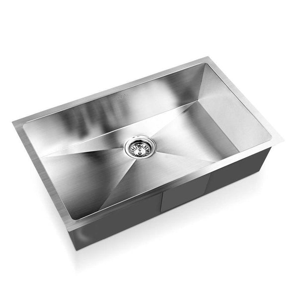 Cefito 70cm x 45cm Stainless Steel Kitchen Sink Under/Top/Flush Mount Silver - John Cootes