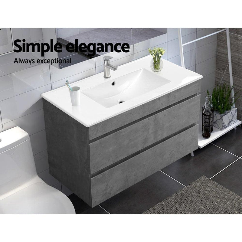 Cefito 900mm Bathroom Vanity Cabinet Basin Unit Sink Storage Wall Mounted Cement - John Cootes