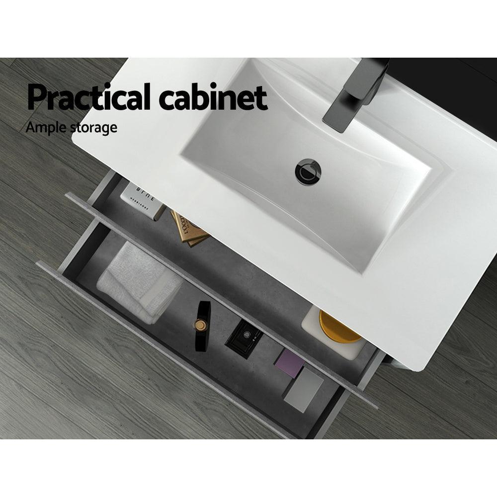 Cefito 900mm Bathroom Vanity Cabinet Basin Unit Sink Storage Wall Mounted Cement - John Cootes