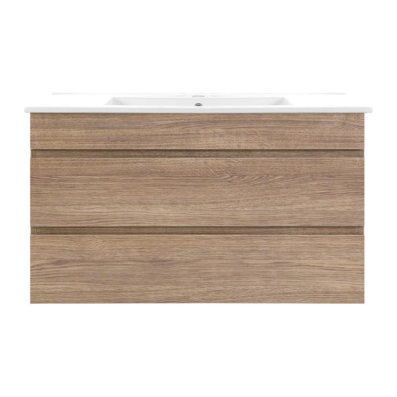 Cefito 900mm Bathroom Vanity Cabinet - Oak White - John Cootes