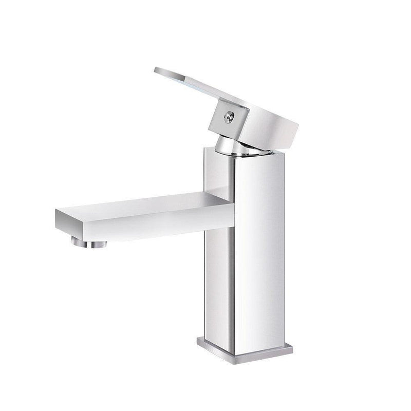 Cefito Basin Mixer Tap Faucet Bathroom Vanity Counter Top WELS Standard Brass Silver - John Cootes