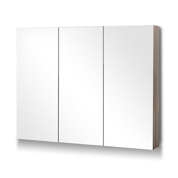 Cefito Bathroom Mirror Cabinet 900mm x720mm - Natural - John Cootes