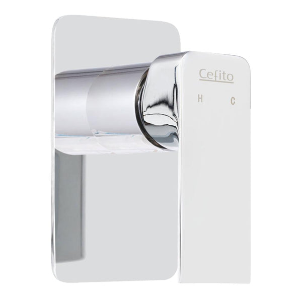 Cefito Bathroom Mixer Tap Faucet Rain Shower head Set Hot And Cold Diverter DIY Chrome - John Cootes