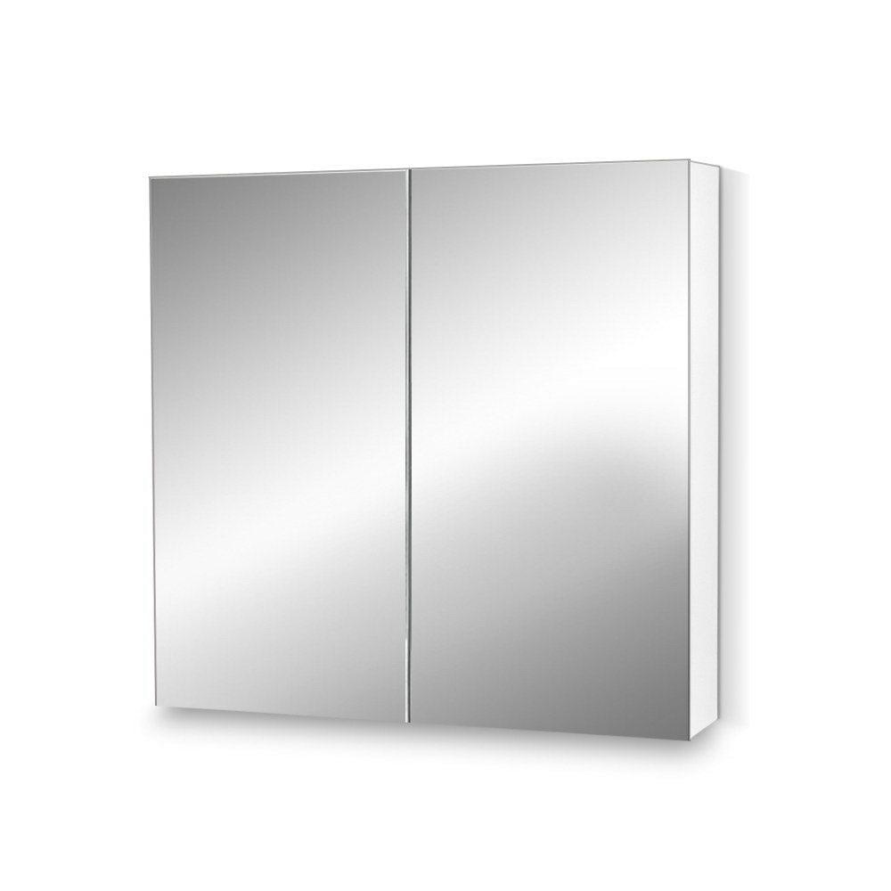 Cefito Bathroom Vanity Mirror with Storage Cabinet - White - John Cootes