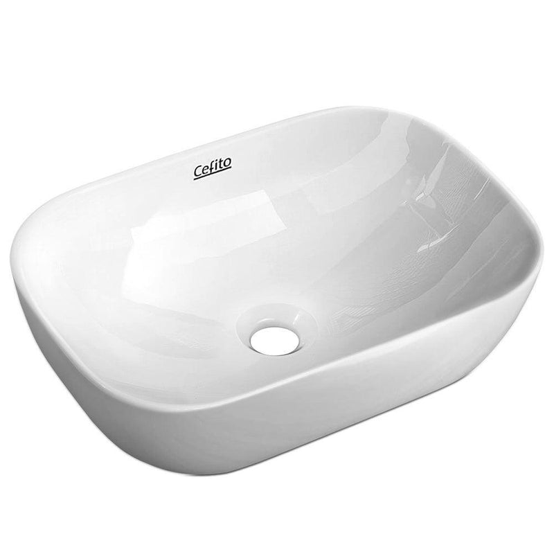 Cefito Ceramic Bathroom Basin Sink Vanity Above Counter Basins White Hand Wash - John Cootes
