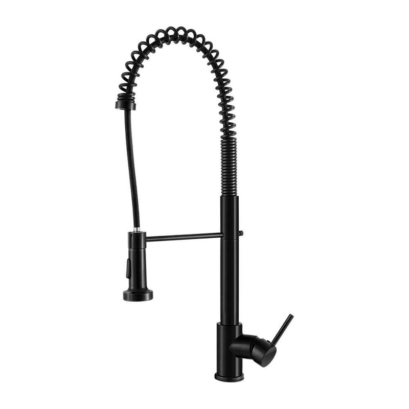Cefito Pull Out Kitchen Tap Mixer Basin Taps Faucet Vanity Sink Swivel Brass WEL In Black - John Cootes