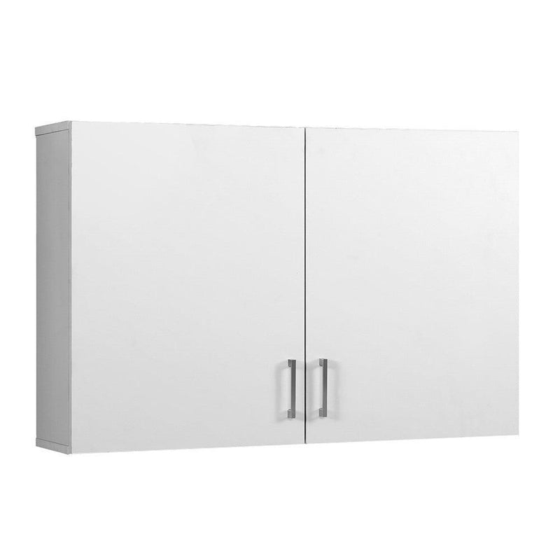 Cefito Wall Cabinet Storage Bathroom Kitchen Bedroom Cupboard Organiser White - John Cootes