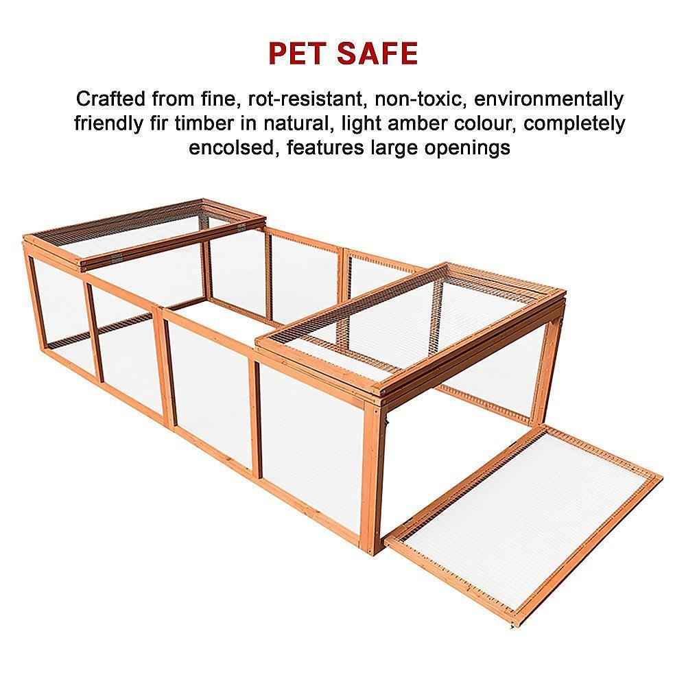 Chicken coop LARGE Run Guinea Pig Cage Villa Extension Rabbit hutch house pen - John Cootes
