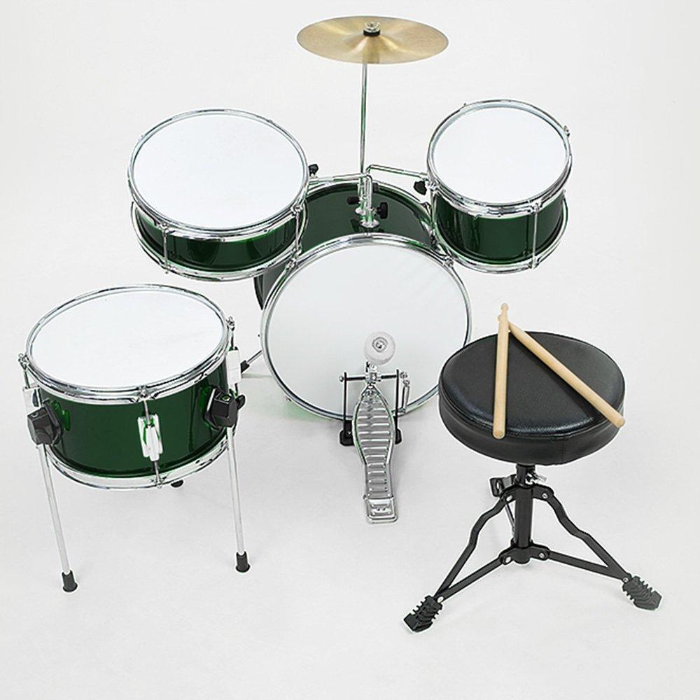 Children's 4pc Drumkit - Green - John Cootes