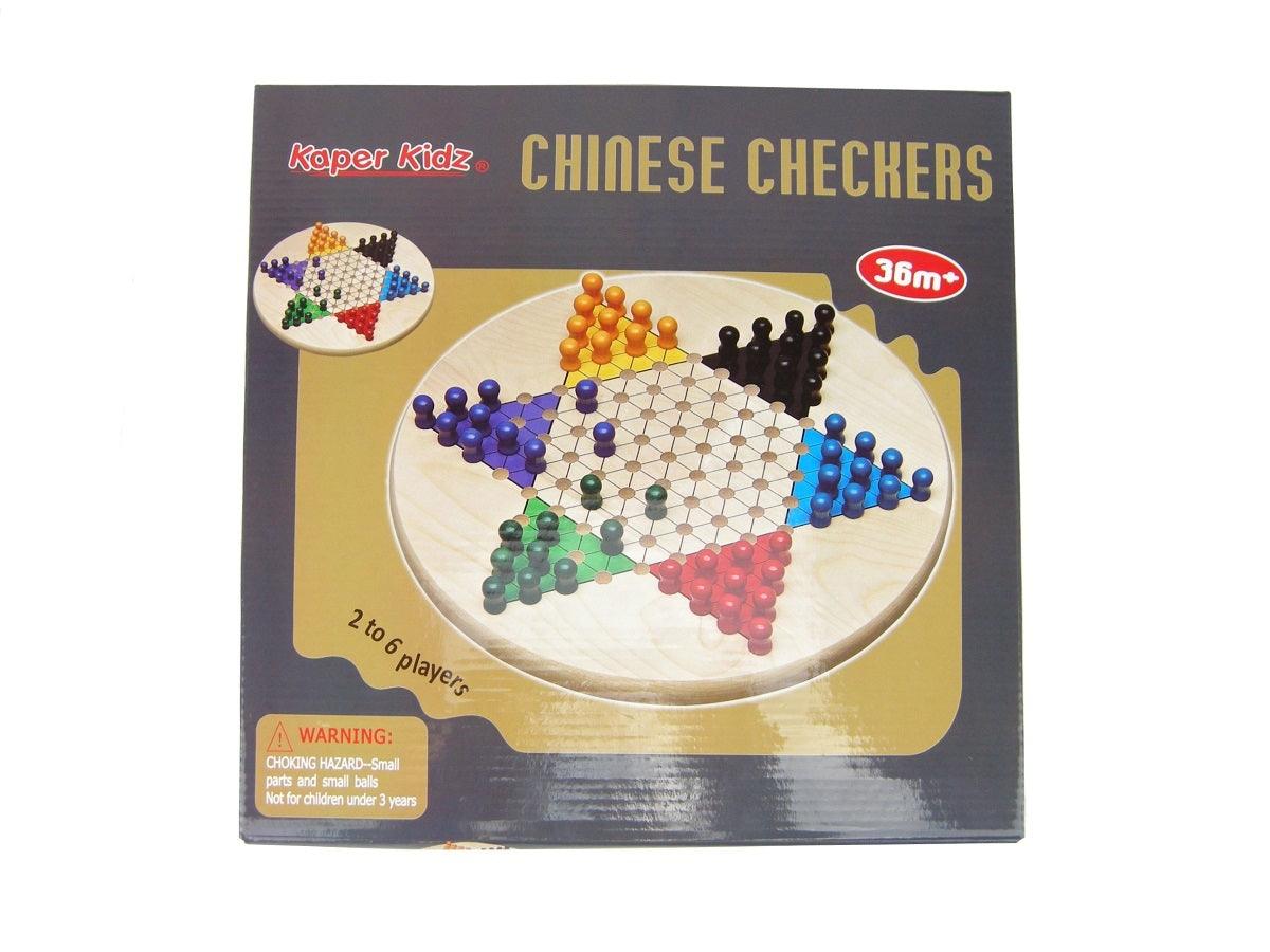 CHINESE CHECKER 30CM WOODEN BOARD GAME - John Cootes