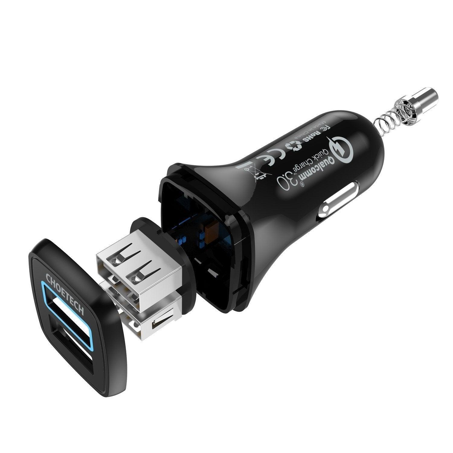 CHOETECH C0051 Quick Charge 3.0 Tech 30W Car Charger - John Cootes