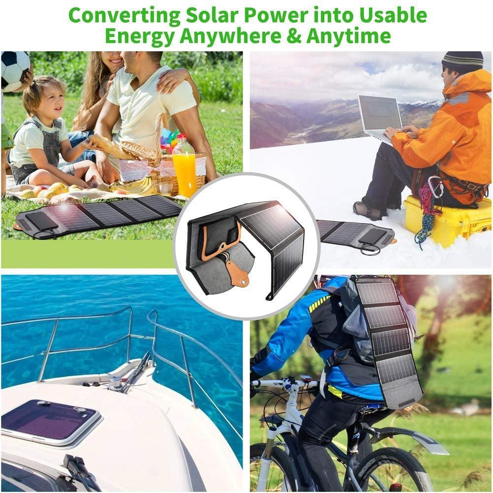 CHOETECH SC005 22W Portable Waterproof Foldable Solar Panel Charger (Dual USB Ports) - John Cootes