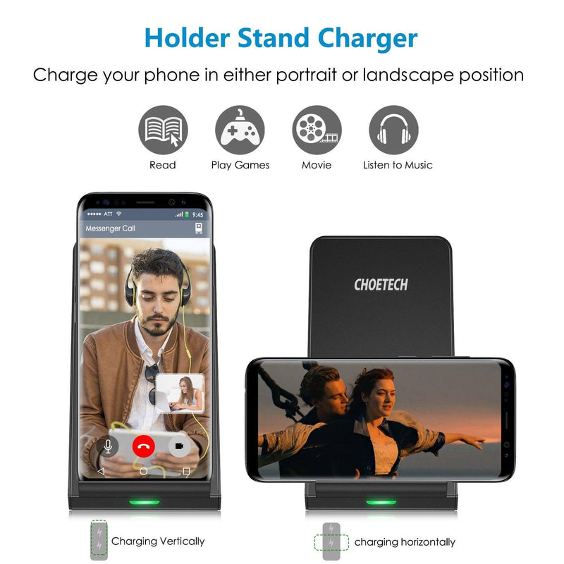 Choetech T524-S QI Fast Wireless Charger Stand - John Cootes