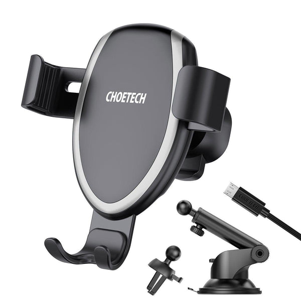 CHOETECH T536-S Fast Wireless Charging Car Mount Phone Holder - John Cootes