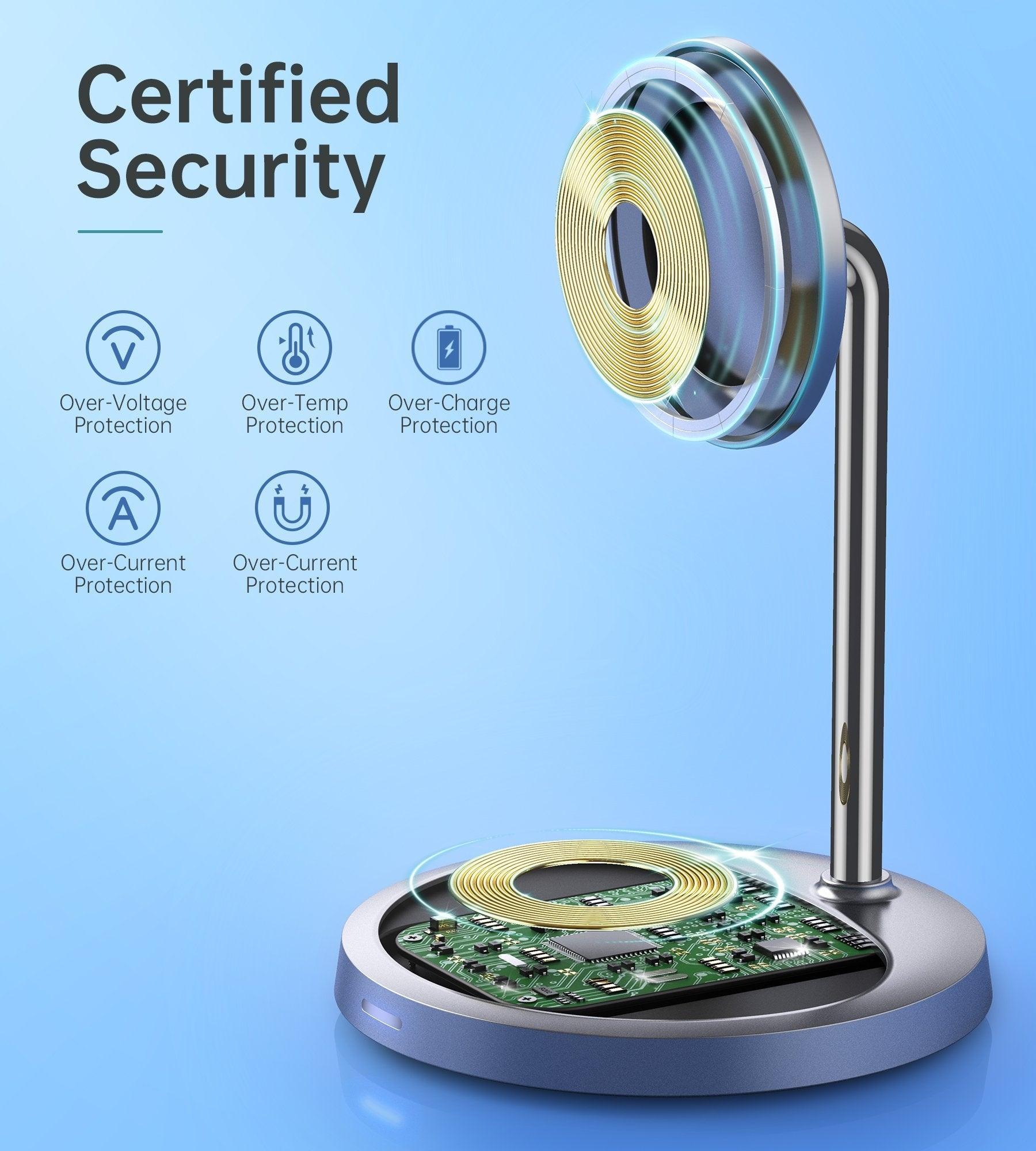 Choetech T575-F MagSafe iPhone Magnetic Wireless Charger Stand - John Cootes