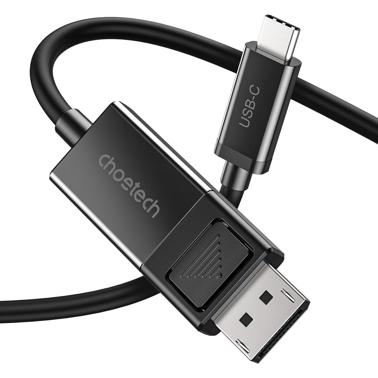 CHOETECH XCP-1803 USB-C To DisplayPort Cable 8K@30Hz 1.8M Two-Way - John Cootes