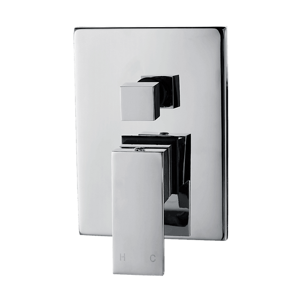 Chrome Bathroom Shower Wall Mixer Diverter w/ WaterMark - John Cootes