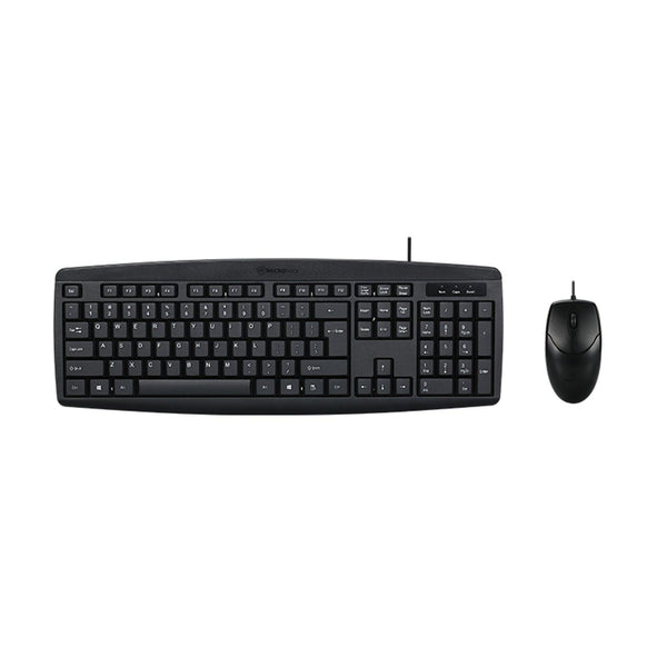 Classic Desktop PC Laptop Wired Combination Mouse Keyboard Interface Black Sets - John Cootes